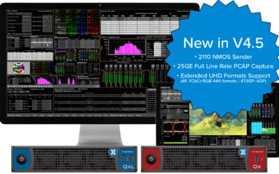 Latest PHABRIX Qx Series software adds pioneering NMOS Send and Receive capabilities, IP Packet Capture and Extended UHD Analysis