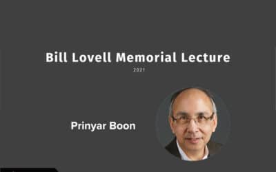 Bill Lovell Memorial Lecture 2021: Prinyar Boon