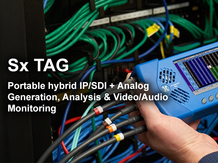 Why is the PHABRIX Sx TAG the ideal handheld for your ST 2110 Test and Measurement?