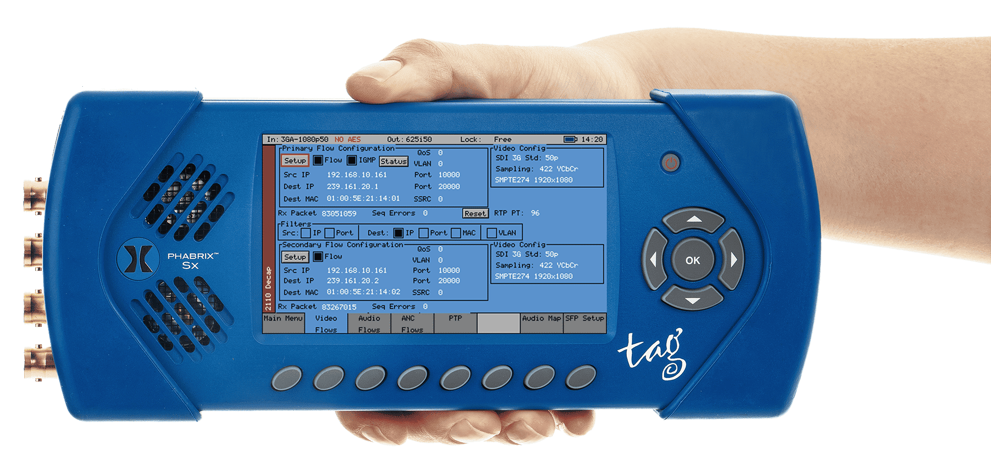 PHABRIX -Sx TAG IP