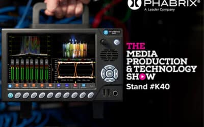 PHABRIX per dimostrare il nuovo monitor portatile per forma d&#039;onda QxP al Media Production &amp; Technology Show 2023