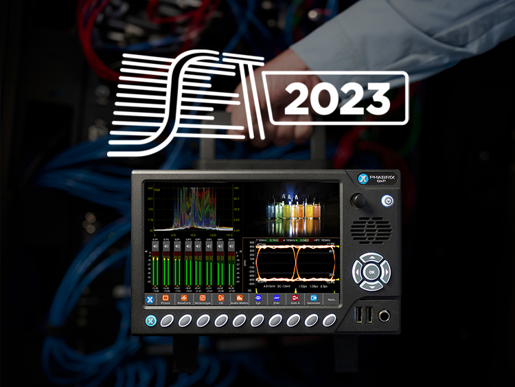 PHABRIX stellt auf der SET EXPO 2023 den neuen QxP hybrid IP/SDI portable waveform monitor vor