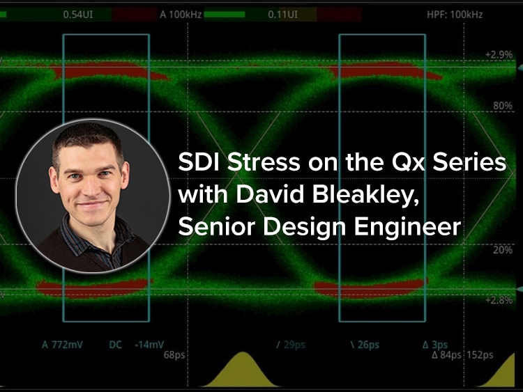 PHABRIXのシニア・デザイン・エンジニアであるDavid Bleakleyが、Qx 、QxL 、SDI-STRESSオプションについて詳しく説明する。QxP